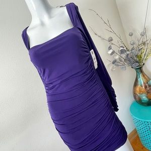 Purple going out dress
